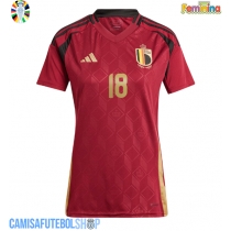Camisa de time de futebol Bélgica Orel Mangala #18 Replicas 1º Equipamento Feminina Europeu 2024 Manga Curta
